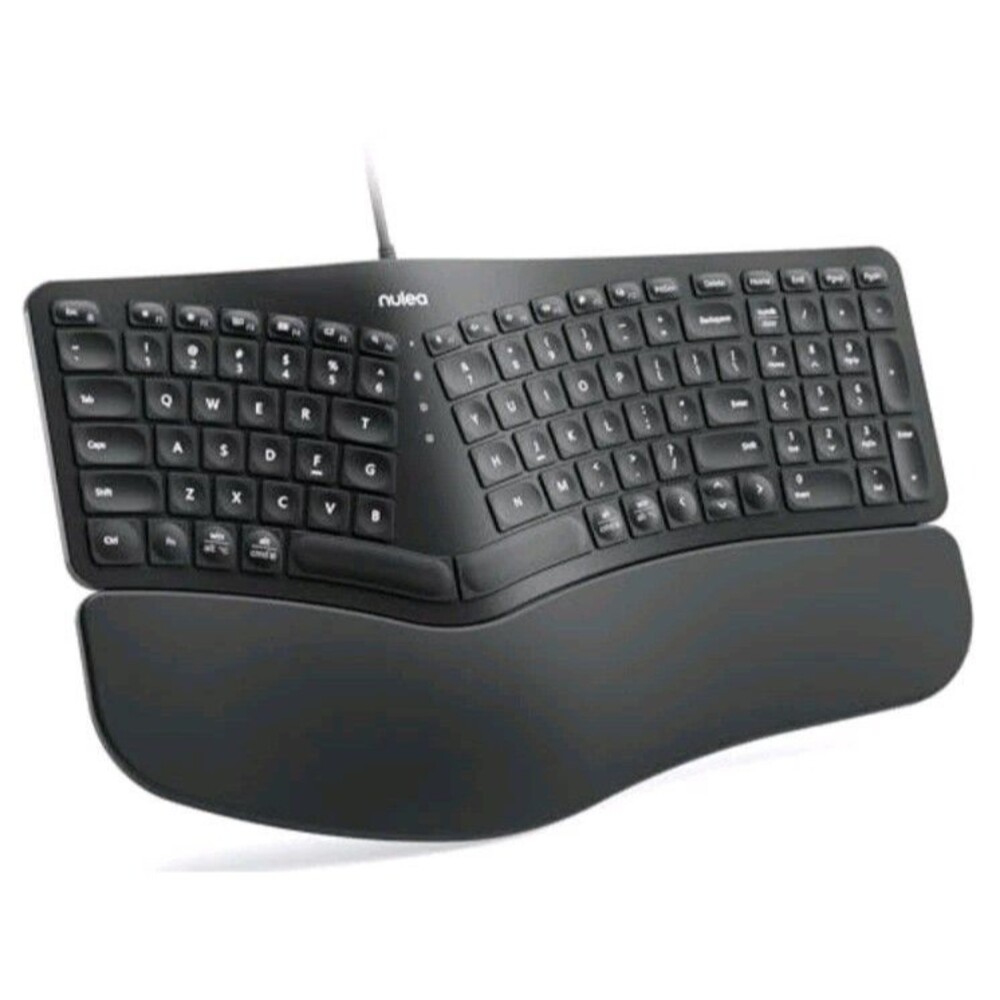 Nulea RT05C Wireless Ergonomic Keyboard Split Keyboard w/ Cushioned Wrist Rest